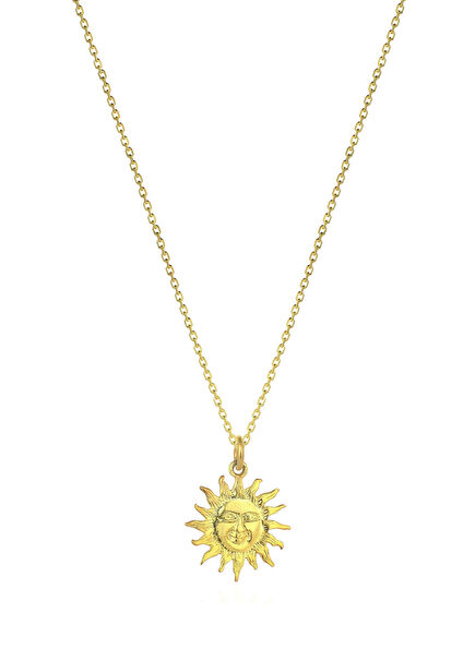 The Sicilian Sun Gold Plated Silver Necklace